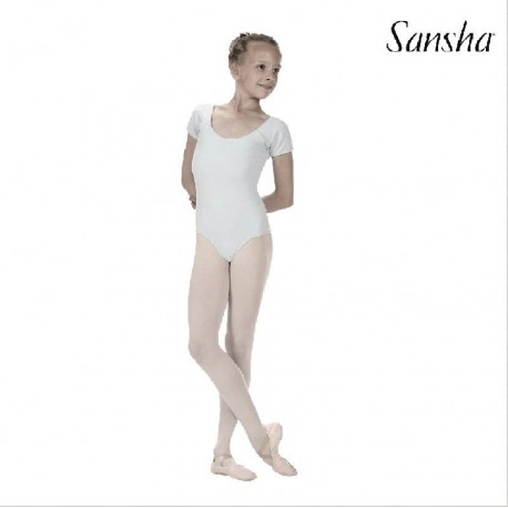 Maillot para danza manga corta